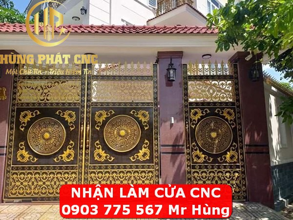 Làm cửa cổng sắt CNC tại Quận 9 TPHCM | 0903 775 567 Mr Hùng