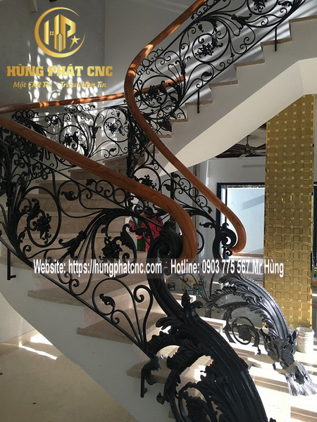 Cầu thang sắt nghệ thuật tại hcm | 0903 775 567 Mr Hùng