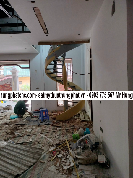 Cầu Thang Xoắn Đẹp Thủ Đức TPHCM - Thiết Kế & Thi Công Chuyên Nghiệp Bởi Hùng Phát CNC