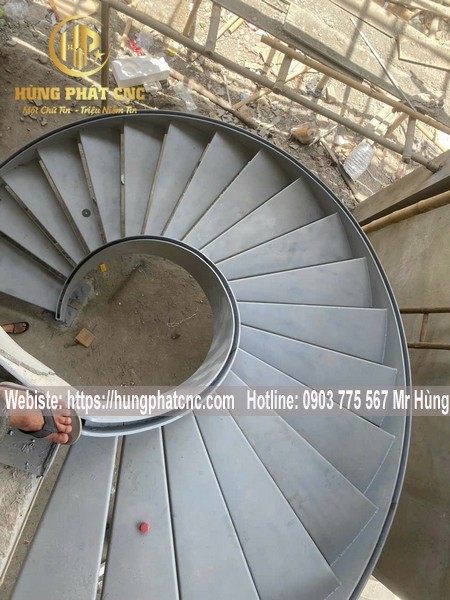 Cầu Thang Xoắn Đẹp Thủ Đức TPHCM - Thiết Kế & Thi Công Chuyên Nghiệp Bởi Hùng Phát CNC