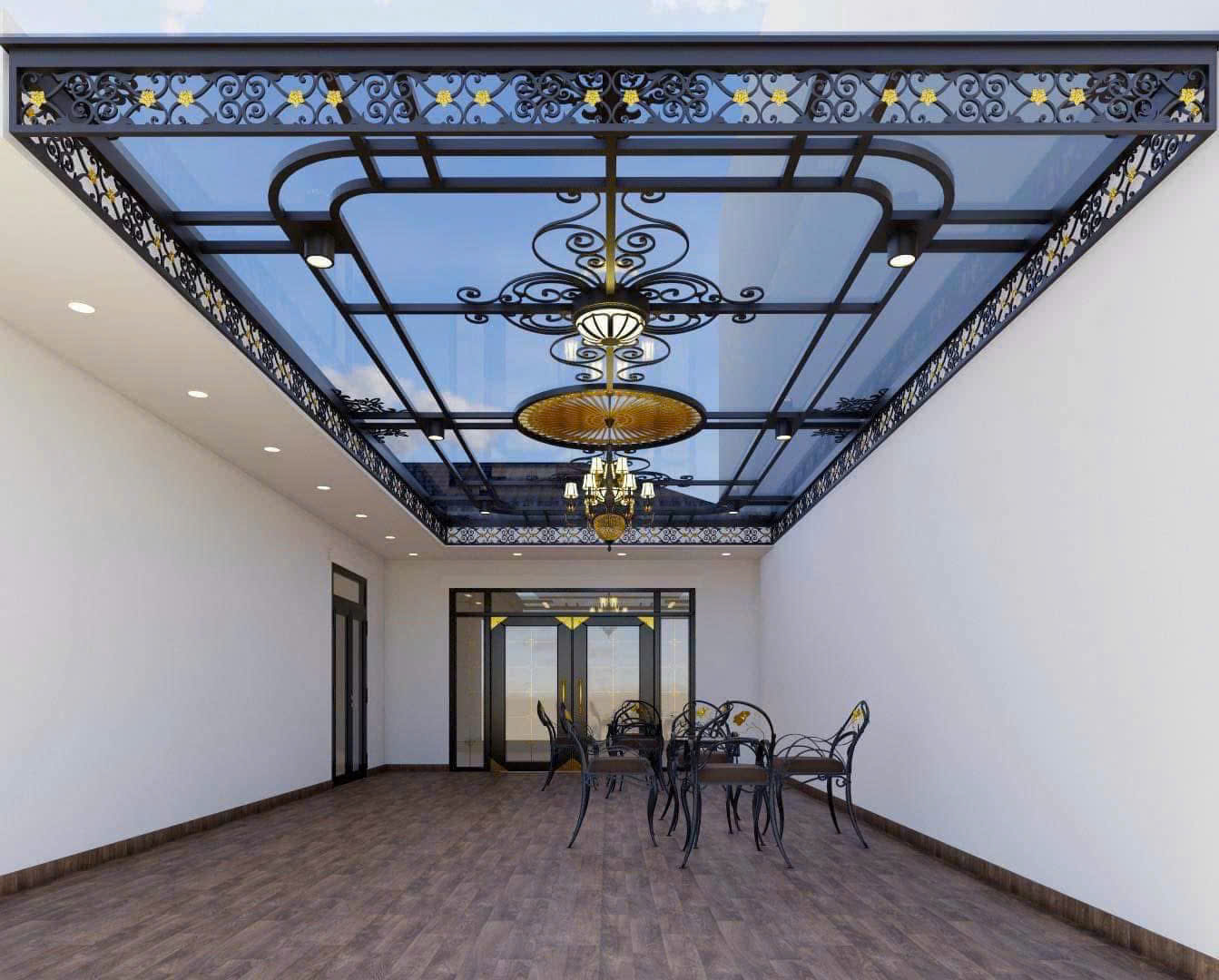 Mái Kính Cường Lực Thủ Đức HCM, Hùng Phát CNC Thi Công Đẹp