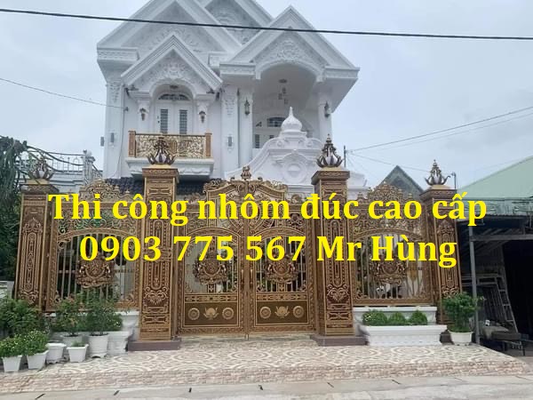 Lắp đặt cổng nhôm đúc Biên Hòa - Đồng Nai 