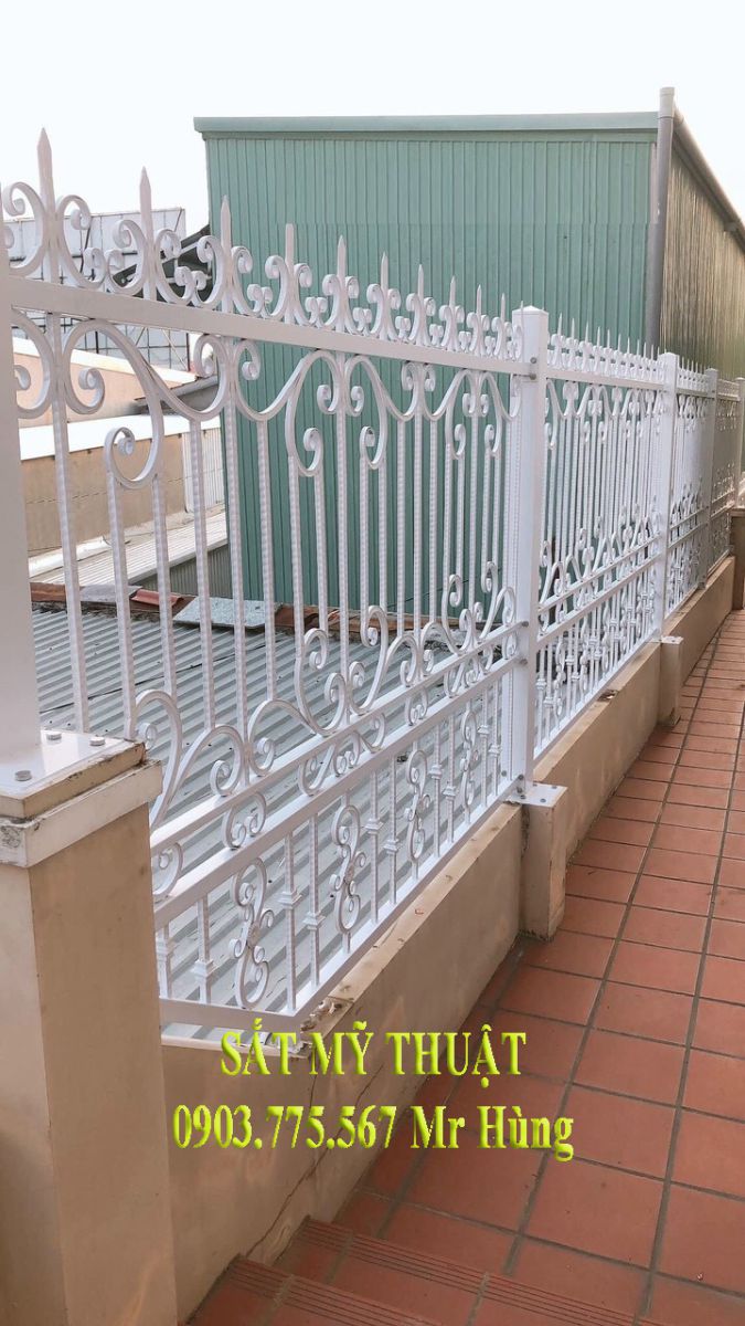 Hàng rào sắt mỹ thuật ở Long Thành