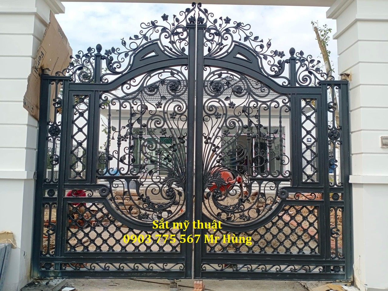 Thi công cửa cổng sắt tại Long Khánh